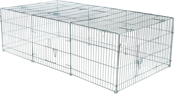 Trixie Freilaufgehege für Kleintiere, groß, silber