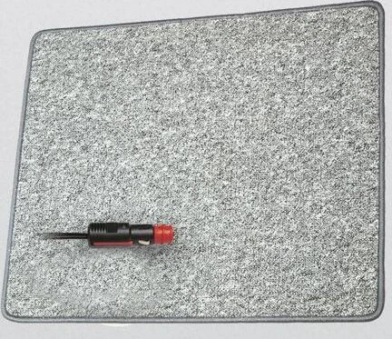Pro Car Heizteppich mit Antirutschbelag 12V 60x40cm, silber