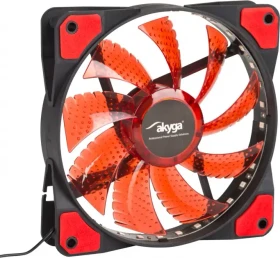 Akyga LED-Lüfter rot, 120mm