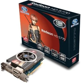 Sapphire Radeon HD 5770, 1GB GDDR5, 2x DVI, HDMI, DP, full retail