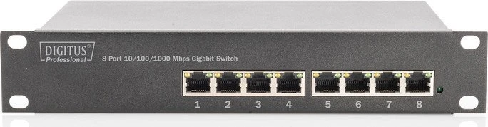 Digitus Professional DN-801 Rackmount Gigabit Switch, 8x RJ-45 Image