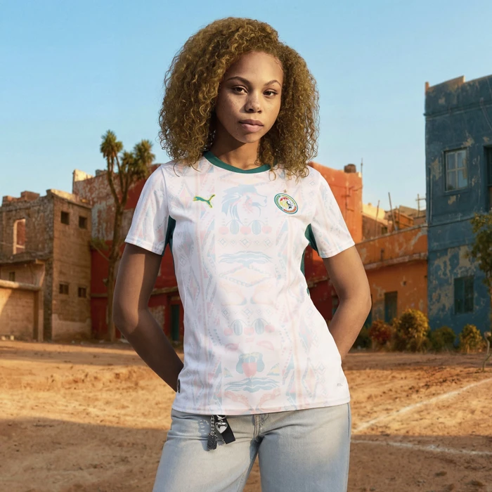 Puma FIFA WM 2026 Senegal Heimtrikot kurzarm puma white/wild green (Damen)