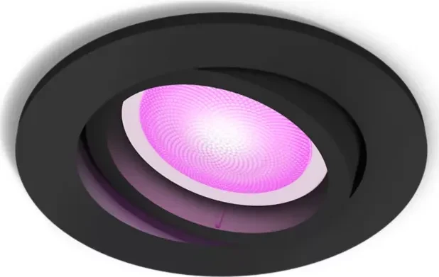 Philips Hue White and Color Ambiance Centura Einbauleuchte rund schwarz