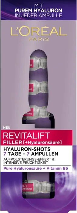 L'Oréal Revitalift Filler Hyaluronsäure-Shots Ampullen, 7 Stück