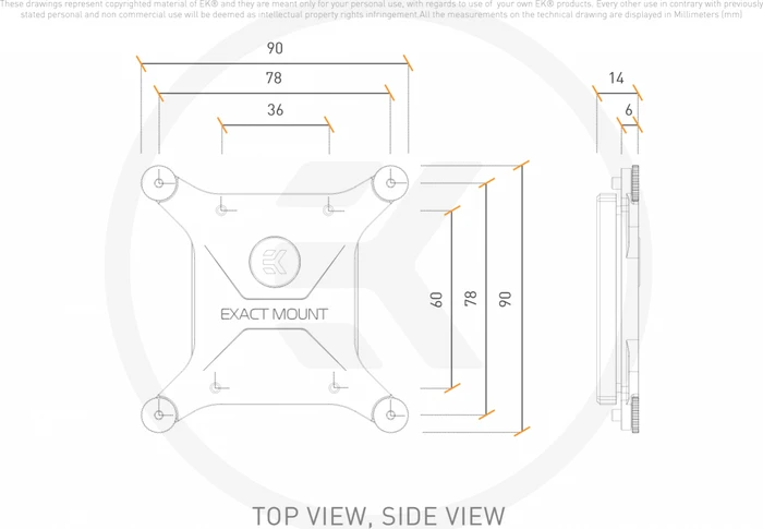 EK Water Blocks Quantum Line EK-Quantum Velocity² Direct Die D-RGB Limited Edition, 1700, Nickel, Gold