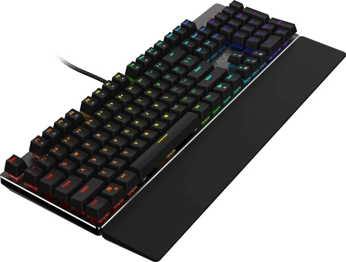 AOC Gaming GK500, LEDs RGB, schwarz, Outemu Red, USB, FR