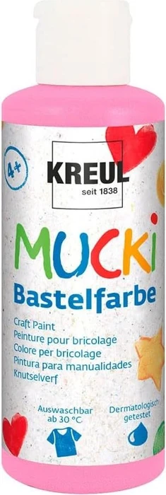 Kreul Mucki Bastelfarbe, rosa, 80ml