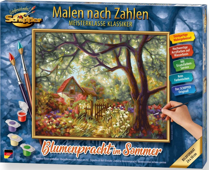 Schipper Arts & Crafts Malen nach Zahlen Blumenpracht im Sommer