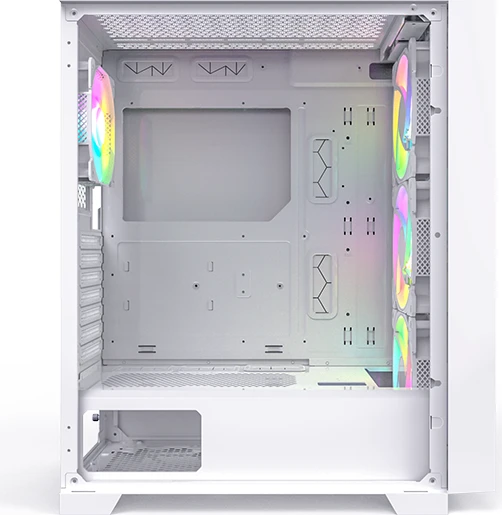 Montech Air 1000 Premium White, weiß, Glasfenster