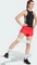 adidas Pacer Essentials Knit High-Rise Shorts pure ruby/black (Damen) Vorschaubild