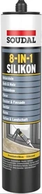 Soudal 8-IN-1 Silikon Silikonkleber transparentgrau, 300ml