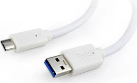 Gembird USB 3.0 AM to Type-C Cable (AM/CM) 1.0m weiß