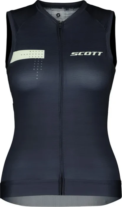 Scott RC Pro Trikot ärmellos dark blue/fresh green (Damen)