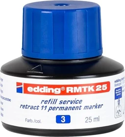 edding RMTK25 retract 11 Permanentmarker Tintenflasche blau, 25ml