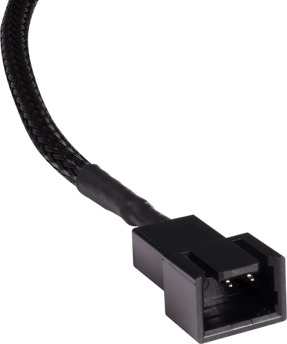 Alphacool 3-Pin auf 3x 3-Pin Verteiler, sleeved, 15cm, schwarz