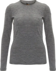 Icebreaker Merino 200 Oasis Crewe Funktionsshirt langarm gritstone heather (Damen)