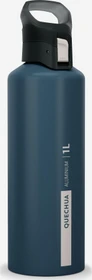 Quechua Alu Schnellverschluss Trinkflasche 1l türkis