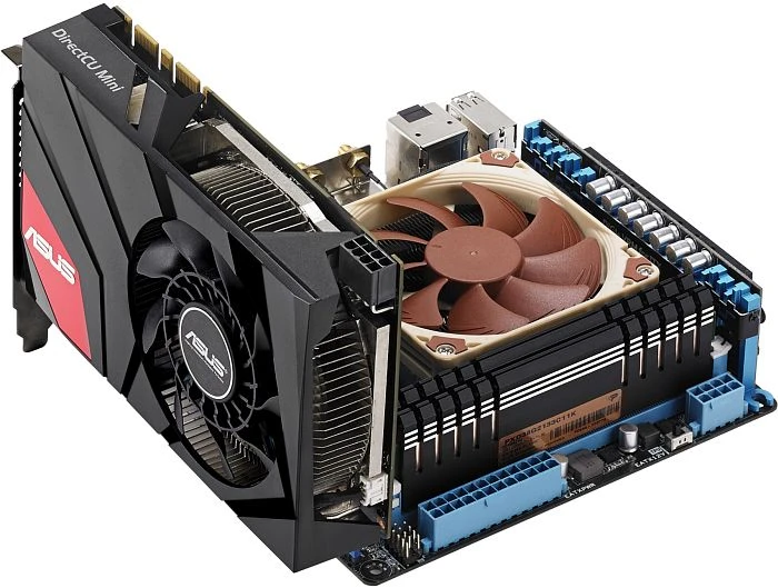 ASUS GeForce GTX 760 DC Mini, GTX760-DCMOC-2GD5, 2GB GDDR5, 2x DVI, HDMI, DP