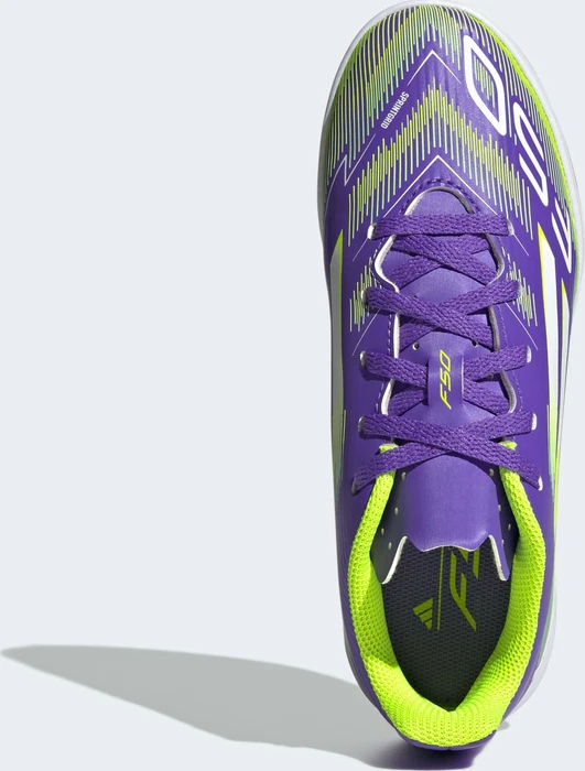 adidas F50 Club IN purple rush/cloud white/lucid lemon (Junior)