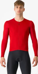 Castelli Fly Trikot langarm rich red (Herren)