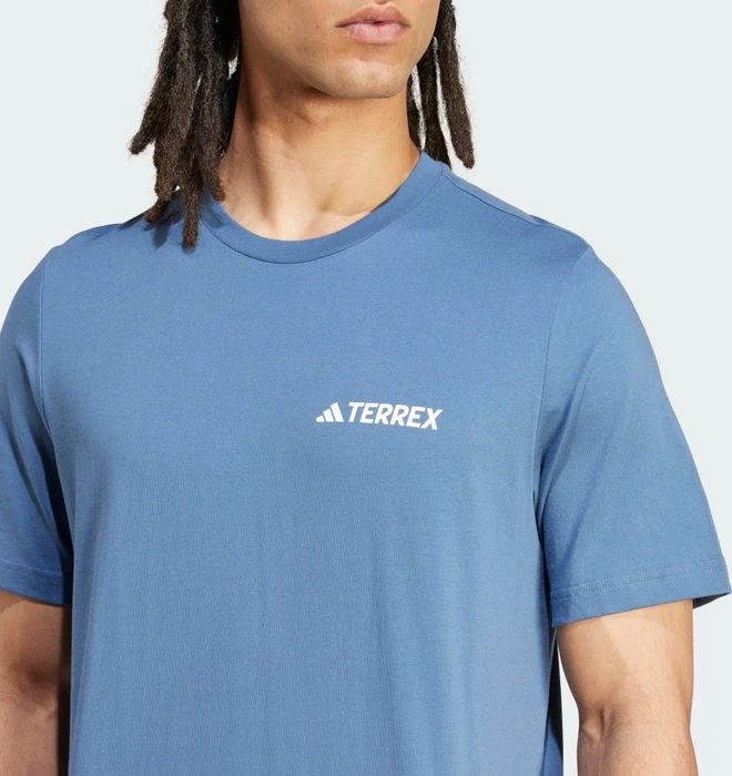 adidas Terrex Graphic T-Shirt kurzarm wonder steel (Herren)