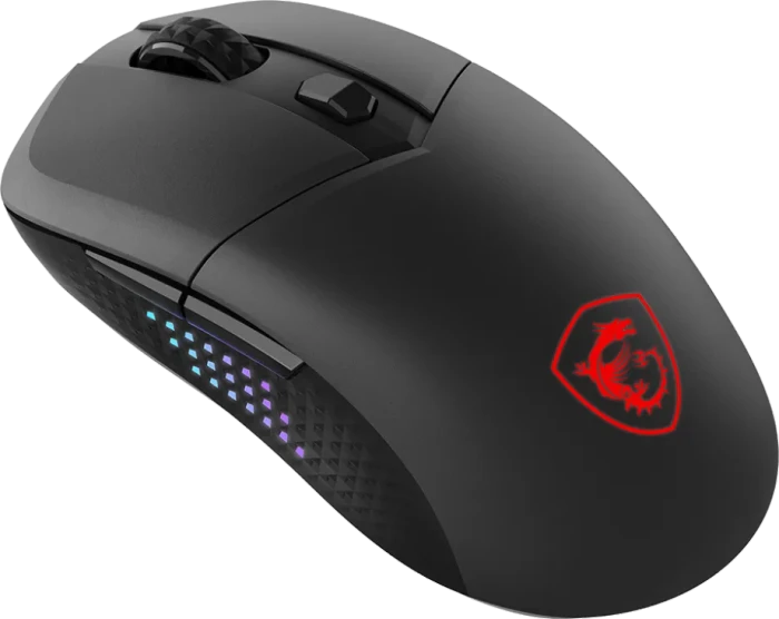MSI Versa 300 Elite Wireless Gaming Mouse schwarz, USB/Bluetooth