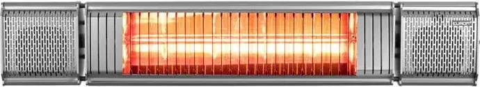 Euromac Heat and Beat Terrassenheizer inkl. Lautsprecher anthrazit