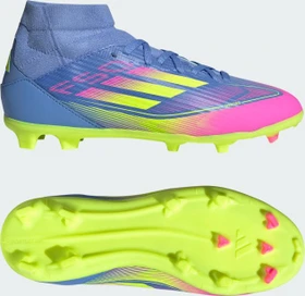 adidas F50 League Mid FG/MG blue fusion/lucid lemon/lucid pink (Junior)