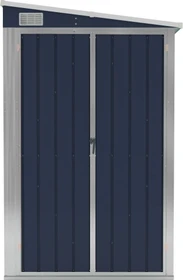 vidaXL Metall Anbau-Gerätehaus 118x288cm anthrazit