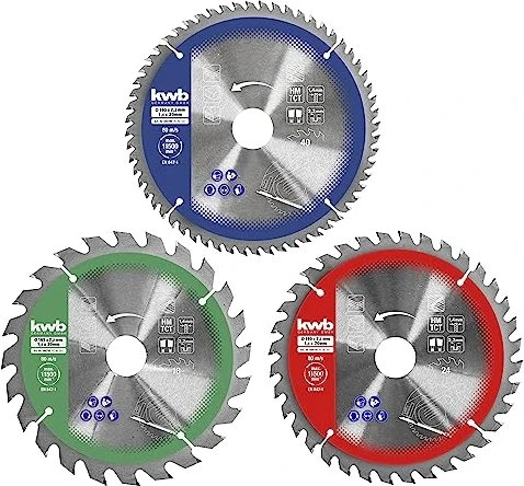 kwb Kreissägeblatt-Set, 160x20mm, 3-tlg.