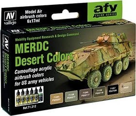 Vallejo Model Air MERDC Desert Colors Farbset, 6-tlg.