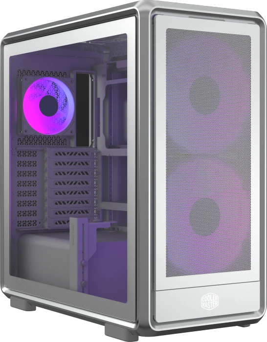 Cooler Master MasterFrame 600 Mesh, silber, Glasfenster