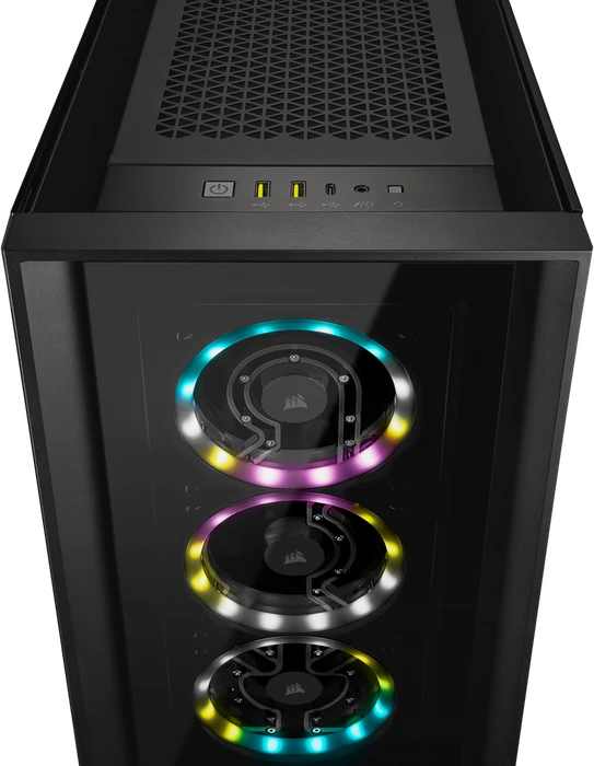 Corsair iCue 5000D RGB Hydro X, schwarz, Glasfenster