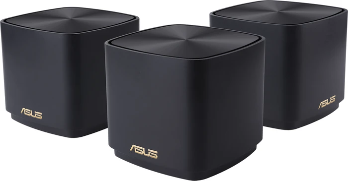 ASUS ZenWiFi AX Mini XD4, AX1800, schwarz, Router und 2x Repeater Set, 3er-Bundle