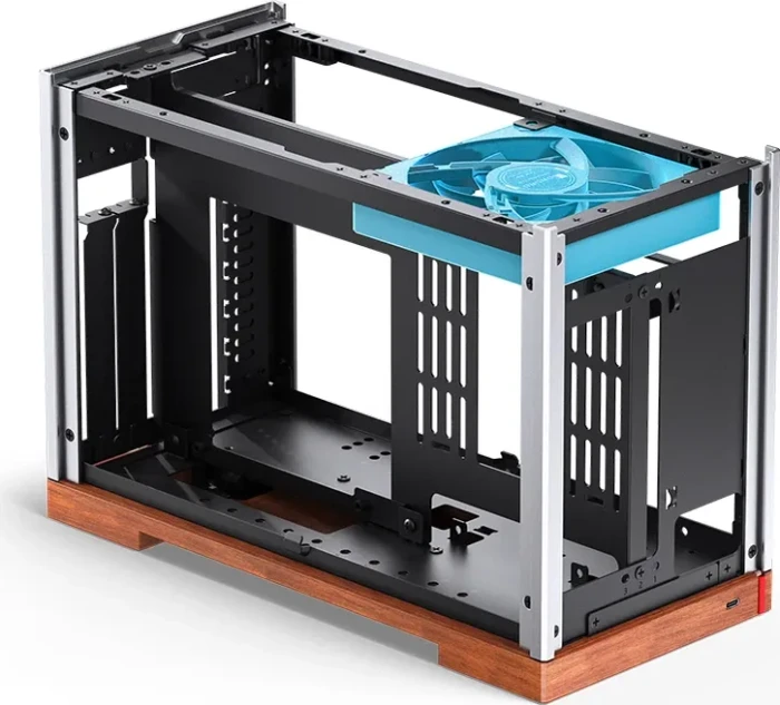 Jonsbo T9 Black, silber/braun, PCIe 5.0 Edition, Mini-ITX