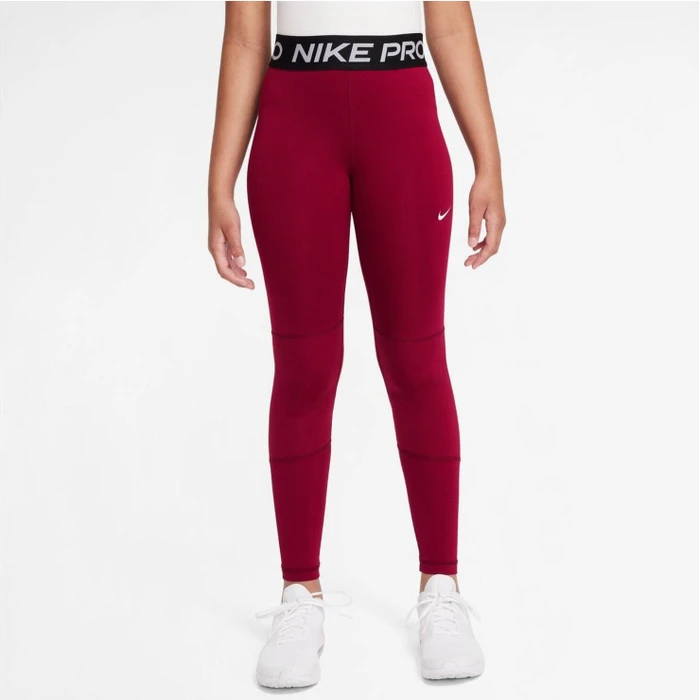 Nike Pro Dri-FIT Hose lang team red/black/white (Junior)