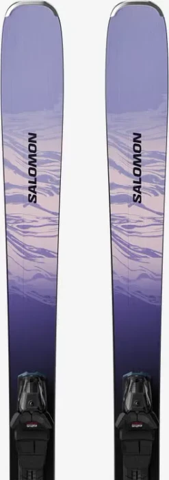 Salomon Stance 84 + M10 sweet lavender/bleached denim (inkl. Bindung) (Damen) (Modell 2025/2026)