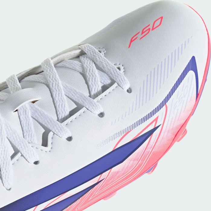 adidas F50 Hyperfast Club FG/MG cloud white/solar purple/solar turbo (Junior)