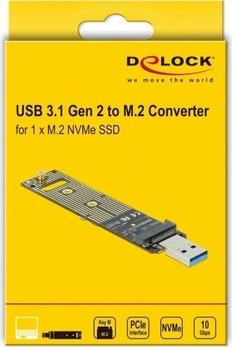 DeLOCK USB -> M.2 PCIe