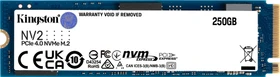 Kingston NV2 NVMe PCIe 4.0 SSD 250GB, M.2 2280 / M-Key / PCIe 4.0 x4