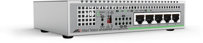 Allied Telesis CentreCOM GS910 Desktop Gigabit Switch, 5x RJ-45