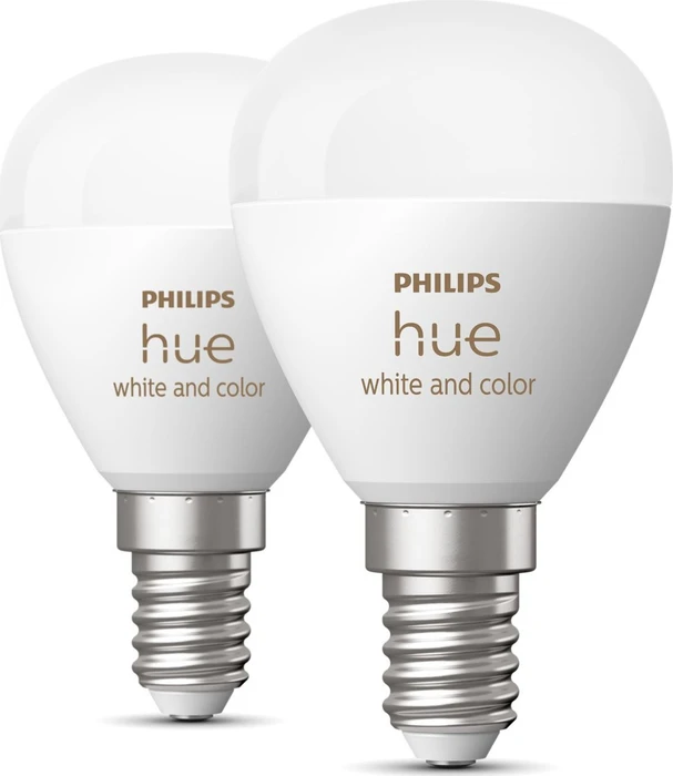 Philips Hue White and Color Ambiance 470 LED-Bulb E14 5.1W, 2 Stück