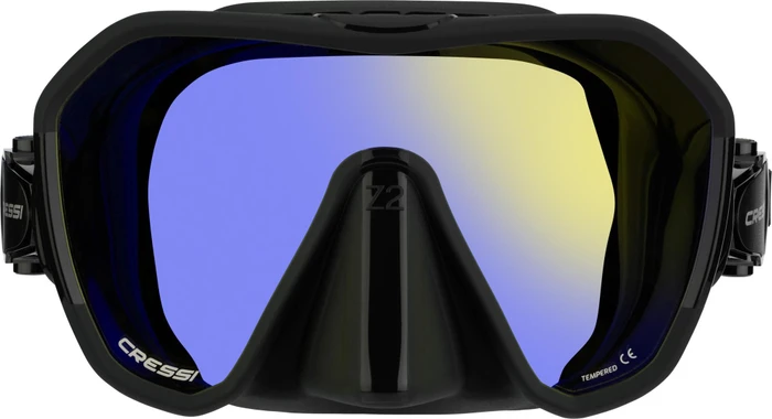 Cressi Z2 Tauchermaske schwarz/blau/orange