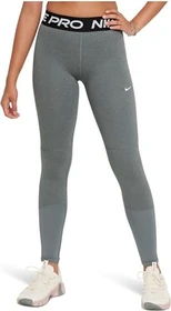 Nike Pro Dri-FIT Hose lang carbon heather/white (Junior)