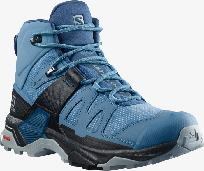 Salomon X Ultra 4 Mid GTX copen blue/black/dark denim (Damen)