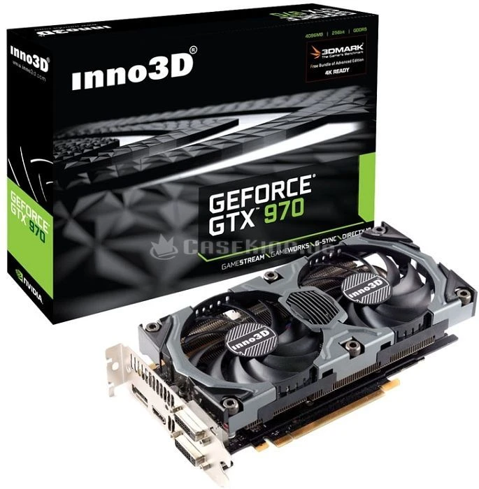 INNO3D GeForce GTX 970 Gaming OC, 4GB GDDR5, 2x DVI, HDMI, DP