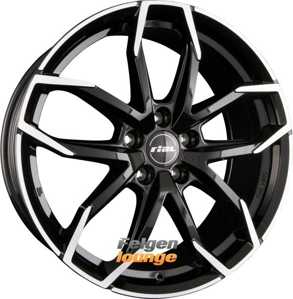 rial Lucca 7.5x17 5/108 ET45 schwarz frontpoliert