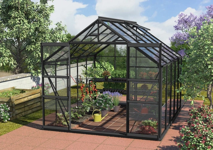 Vitavia Mars 8300 ESG 3mm Gewächshaus anthrazit