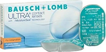 Bausch&Lomb ULTRA for Astigmatism, -5.00 Dioptrien, 6 Stück