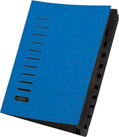 Pagna Ordnungsmappe, 12 Fächer, A4, blau